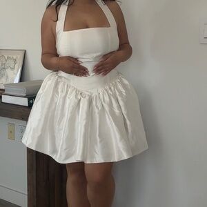Anthropologie Drop Waist Fit And Flare Mini Dress